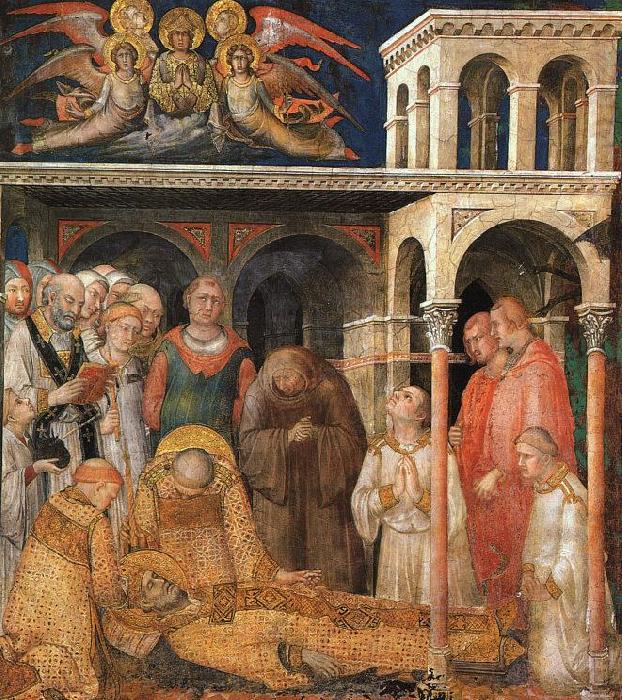 Simone Martini The Death of St. Martin Spain oil painting art